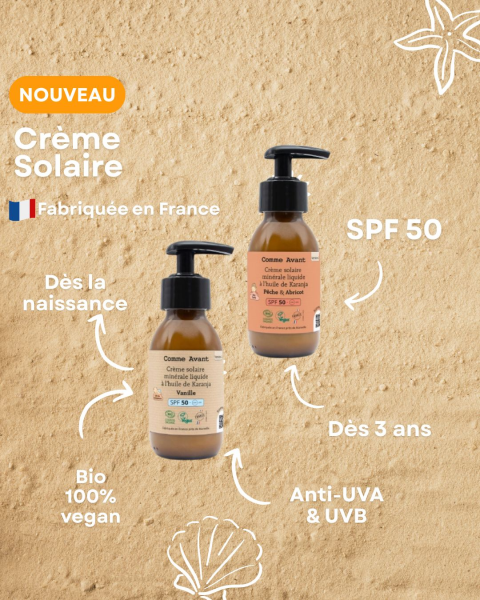 Illustration Coup de coeur cet été pour les crèmes solaire Comme avant bio